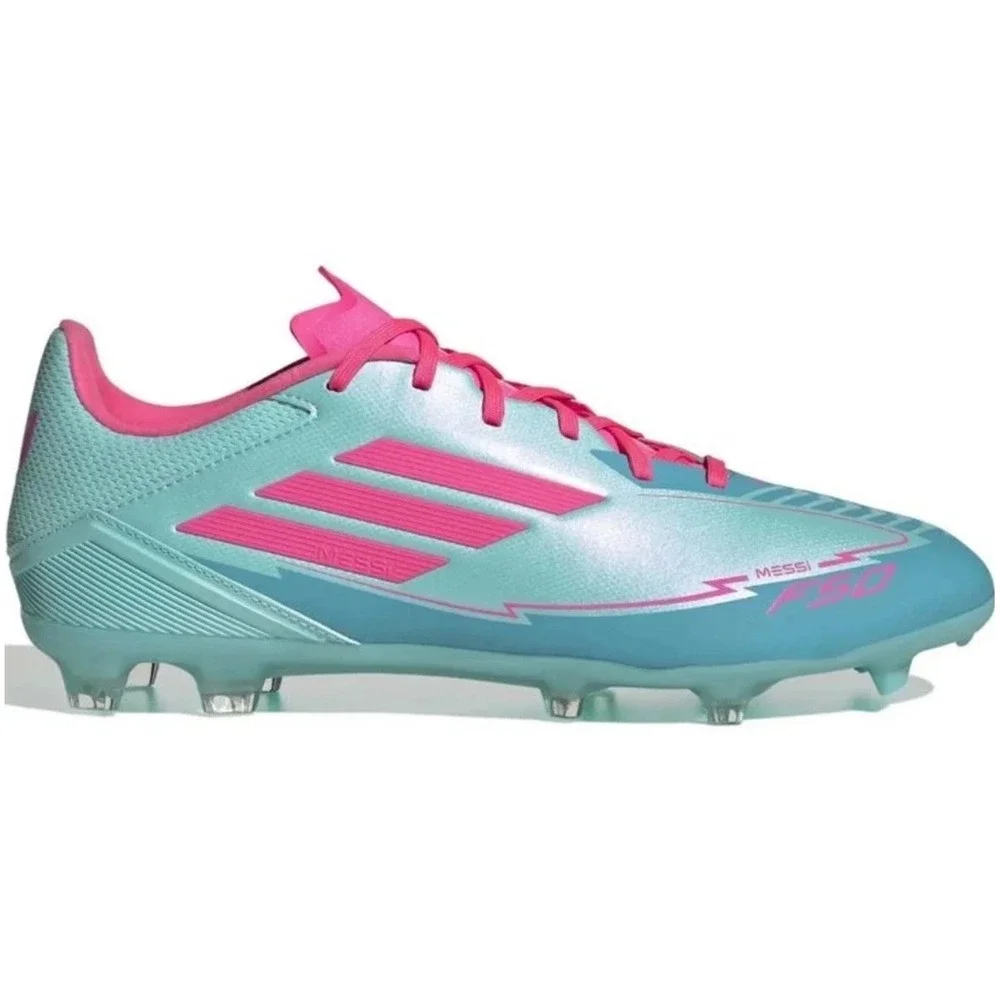 Adidas F50 League FG Messi Soccer Cleats Cyan Pink IH0928 Mens 11